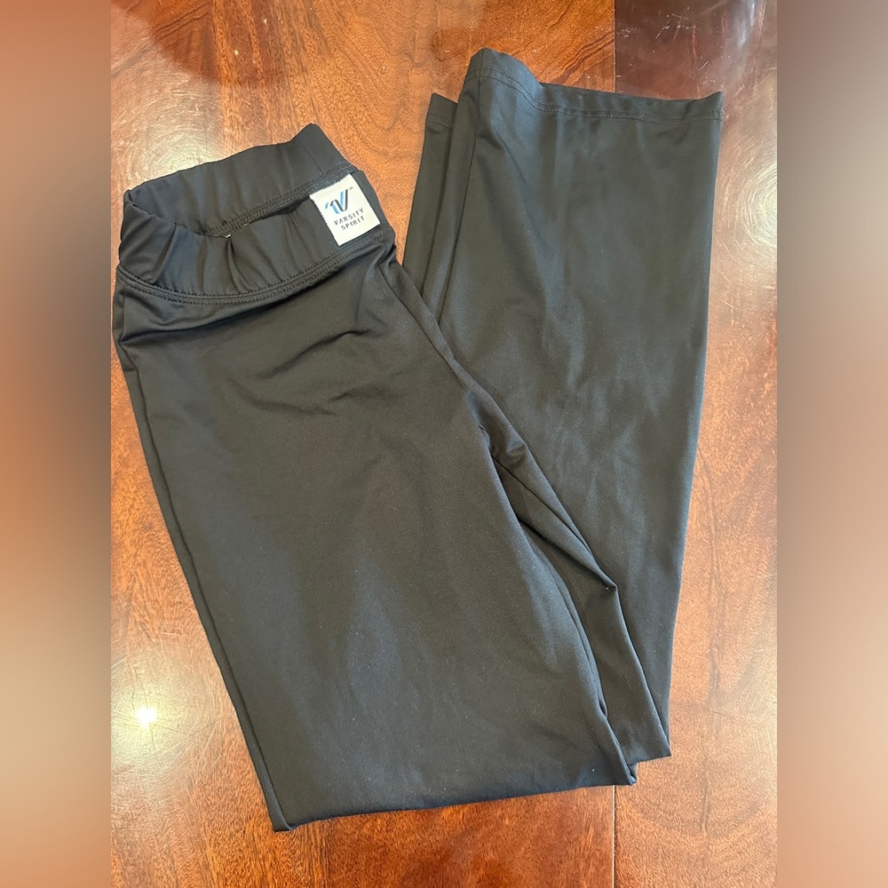 Varsity, wide leg warm up pants, size small